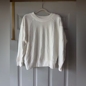 Entireworld white oversize pullover sweatshirt size M